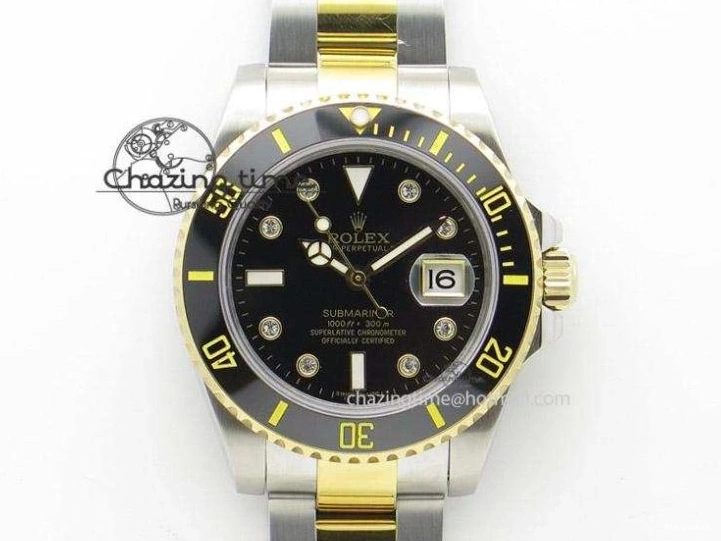 VRF Dial A2836 116621 Bracelet on RG Best Edition Yacht-Master SS 1:1 SS Black 0811